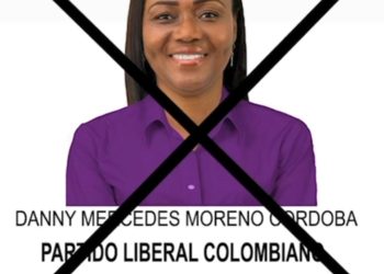 El proyecto político, «Por un Quibdó seguro para vivir’, ponen a la candidata Danny Moreno «la Nena» en las puertas de la alcaldía de Quibdó.